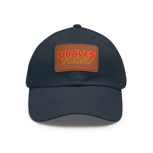 Braves Today Leather Patch Dad Hat