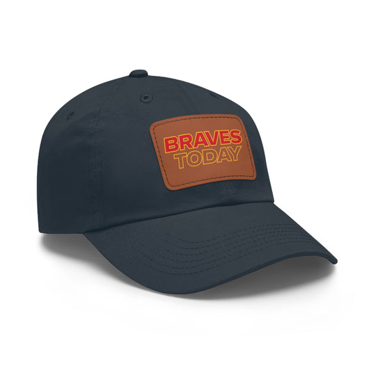Braves Today Leather Patch Dad Hat
